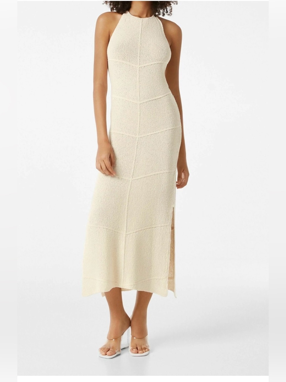 Bershka Sleeveless Knit Midi Dress